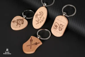 Laser engraved in a keychain